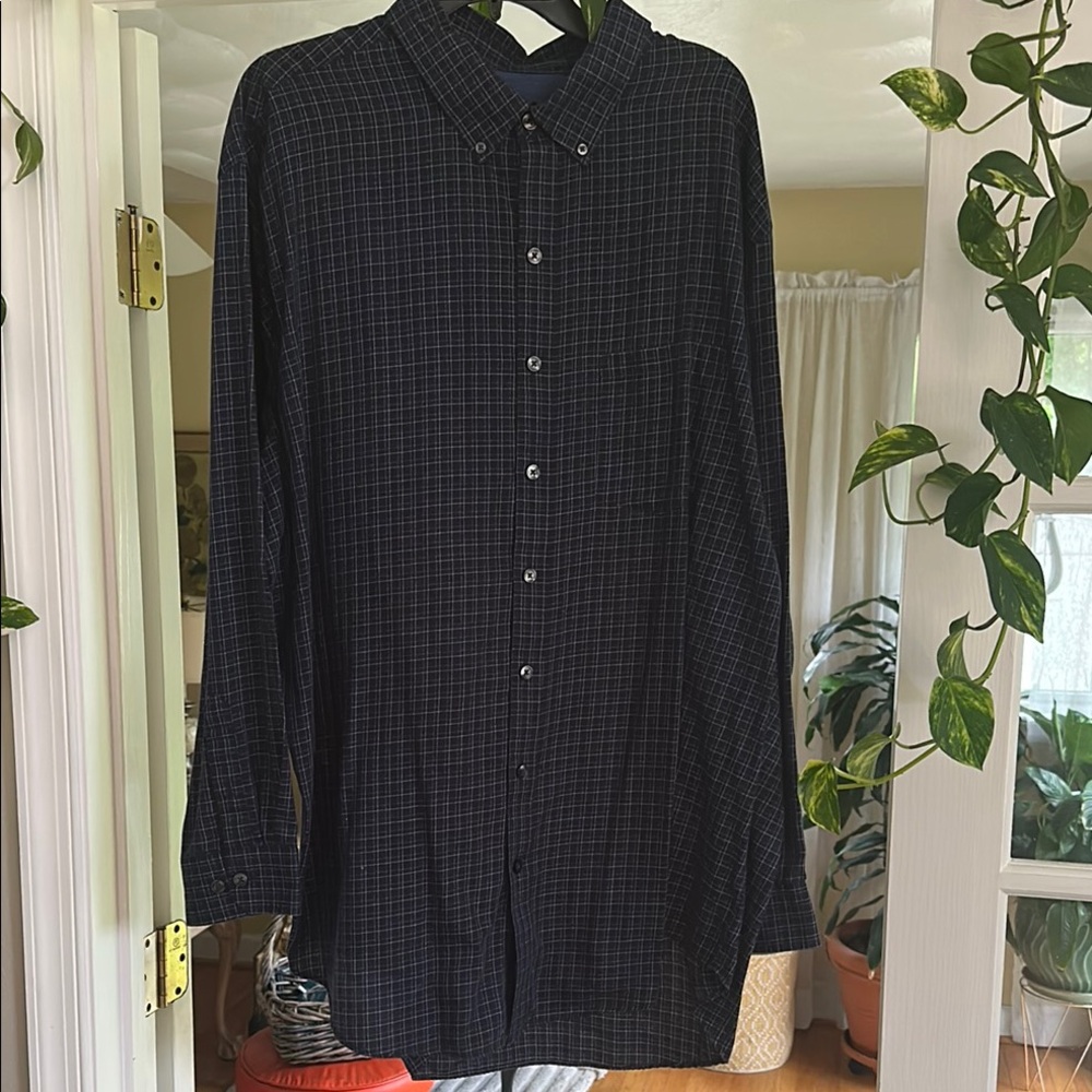 Van Heusen Black Casual Button Down Shirt